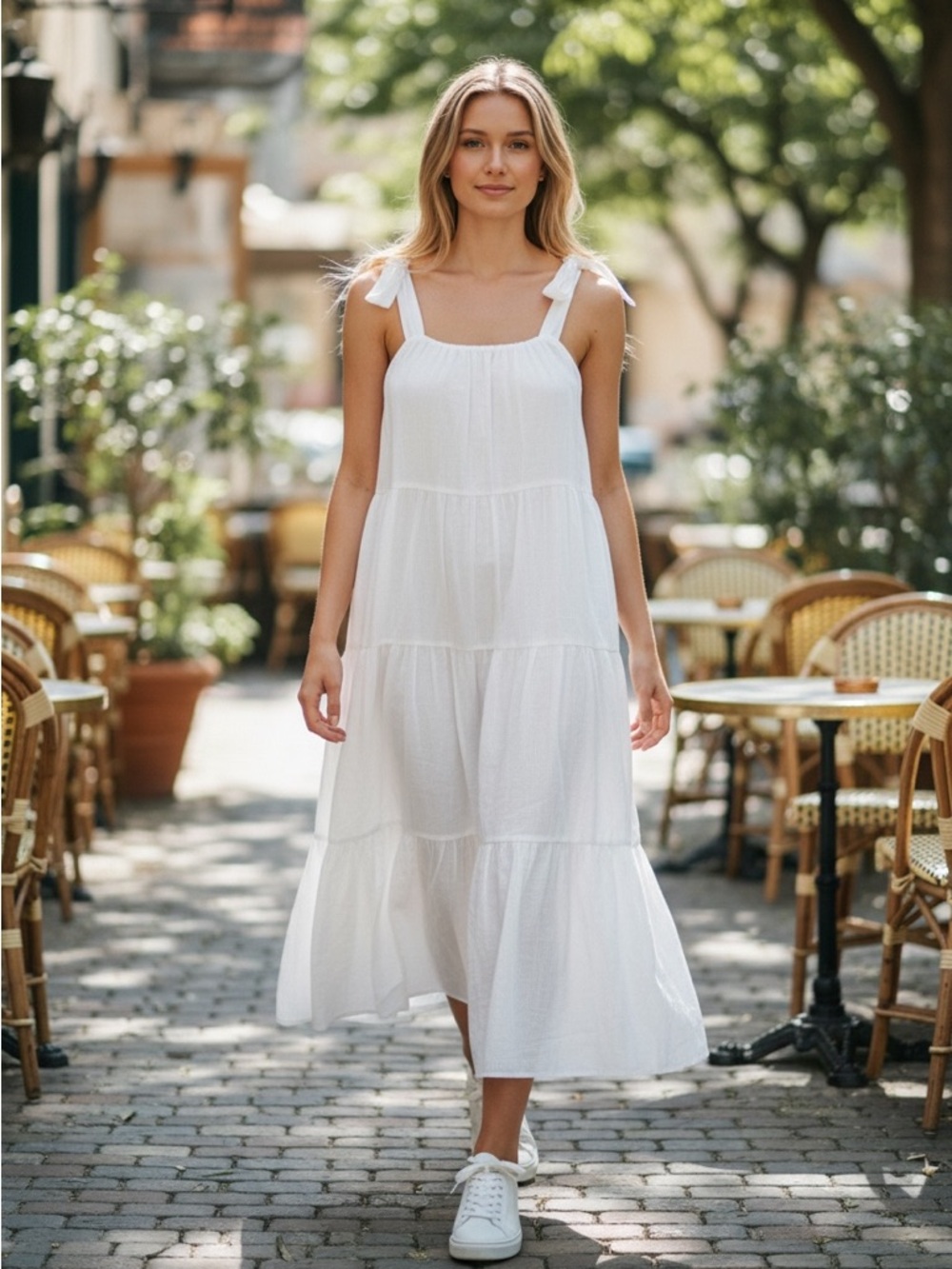 Haute Hippie White Sleeveless Maxi Dress